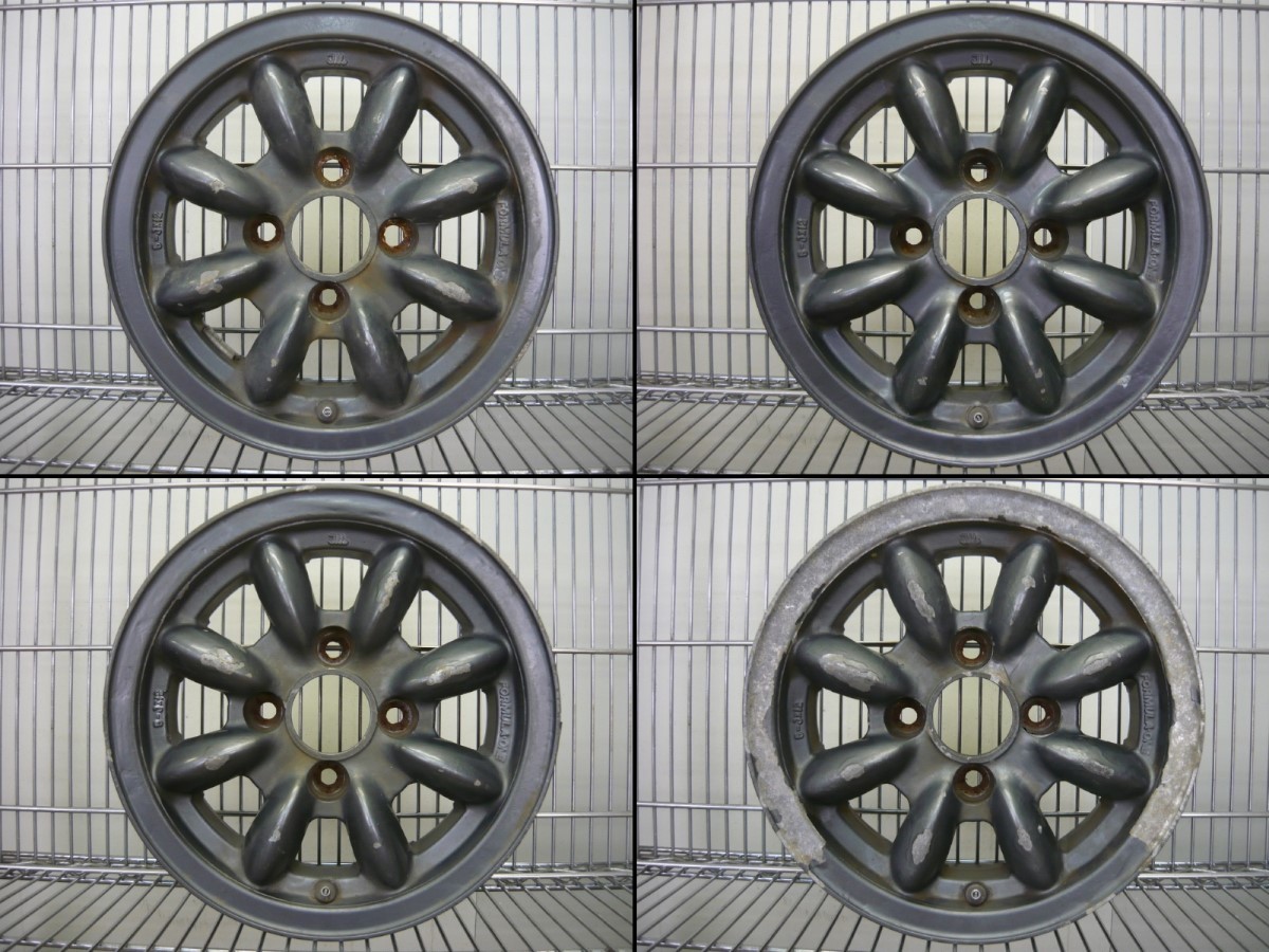 フォーミュラ・ワン▽12×5J＋20(実測値) 4穴×100○ホイール4本セット 