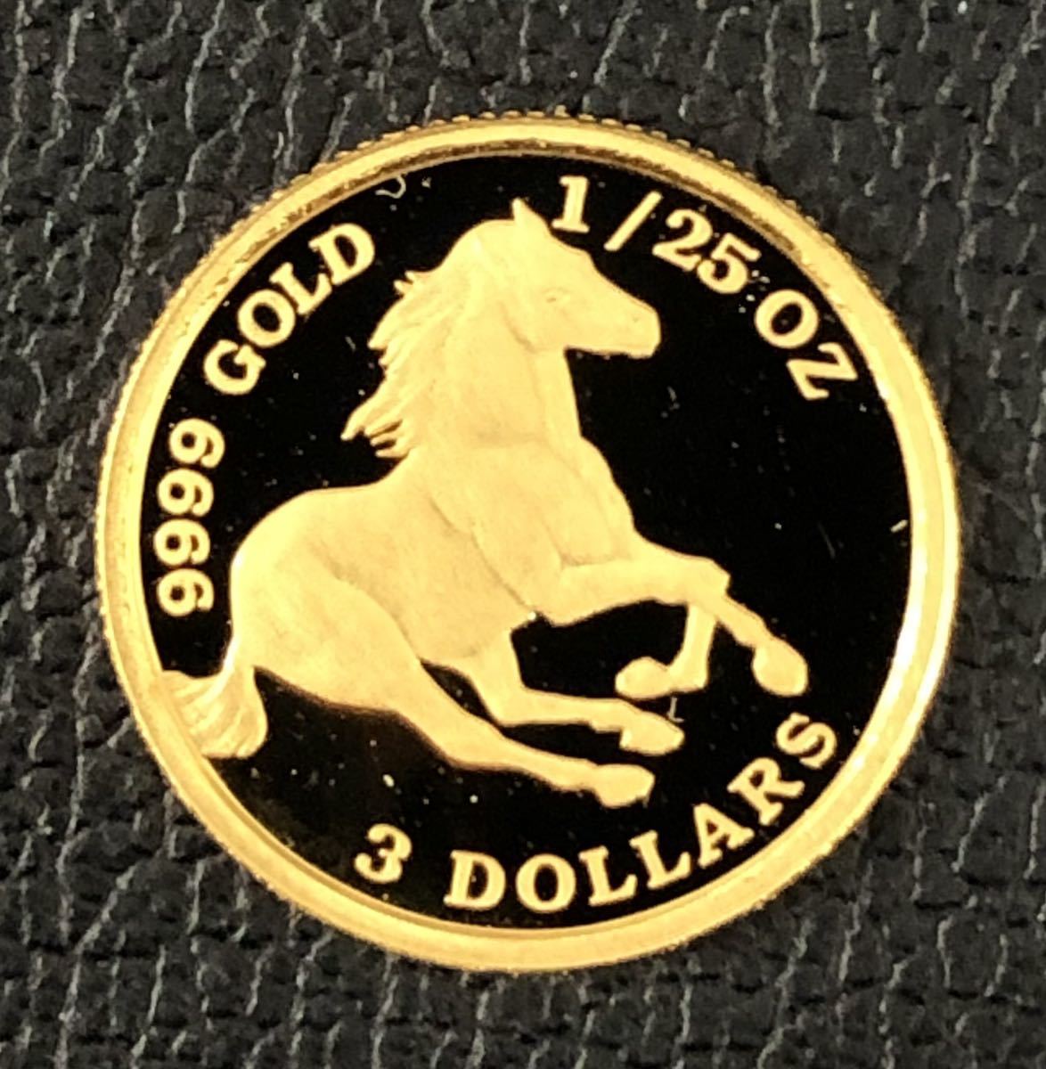 ツバル金貨　ホース　1/25oz K24