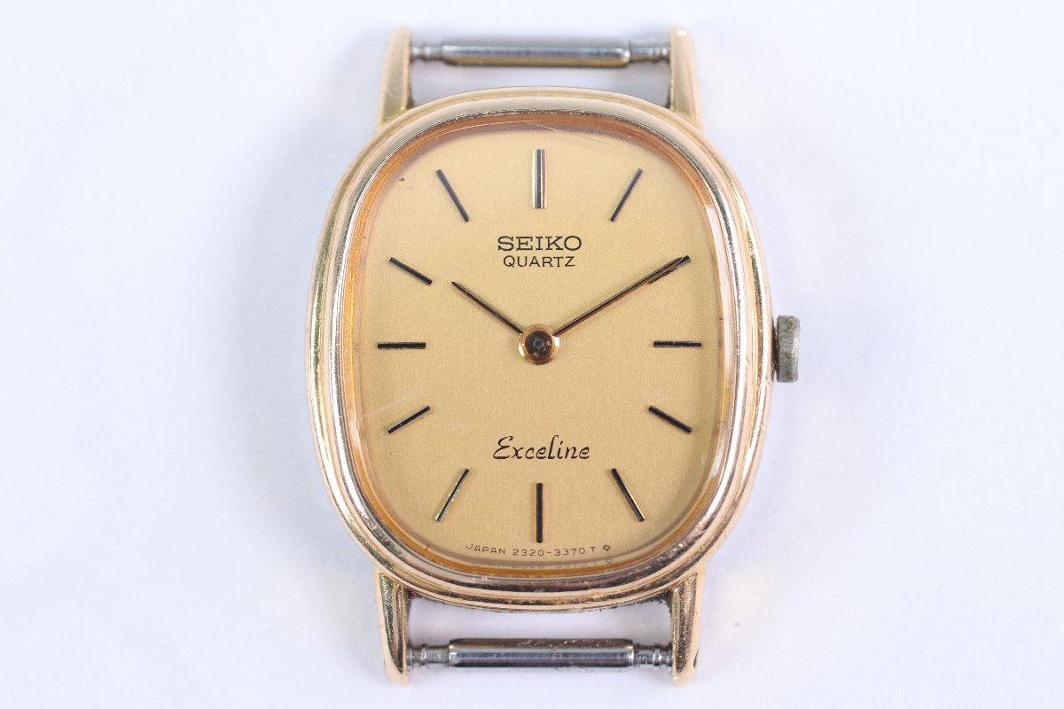 SEIKO セイコー Exceline エクセリーヌ 14K×SS 2320-6660 クォーツ レディース 腕時計 フェイスのみ 9240-N