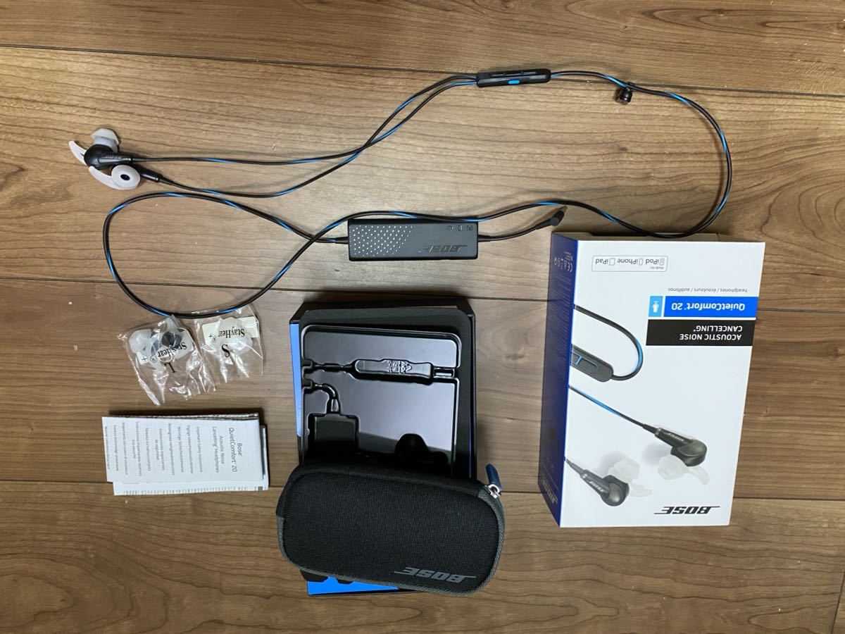BOSEボーズQuietComfort20iPhone 用　中古美品ノイズキャンセリングイヤホン 