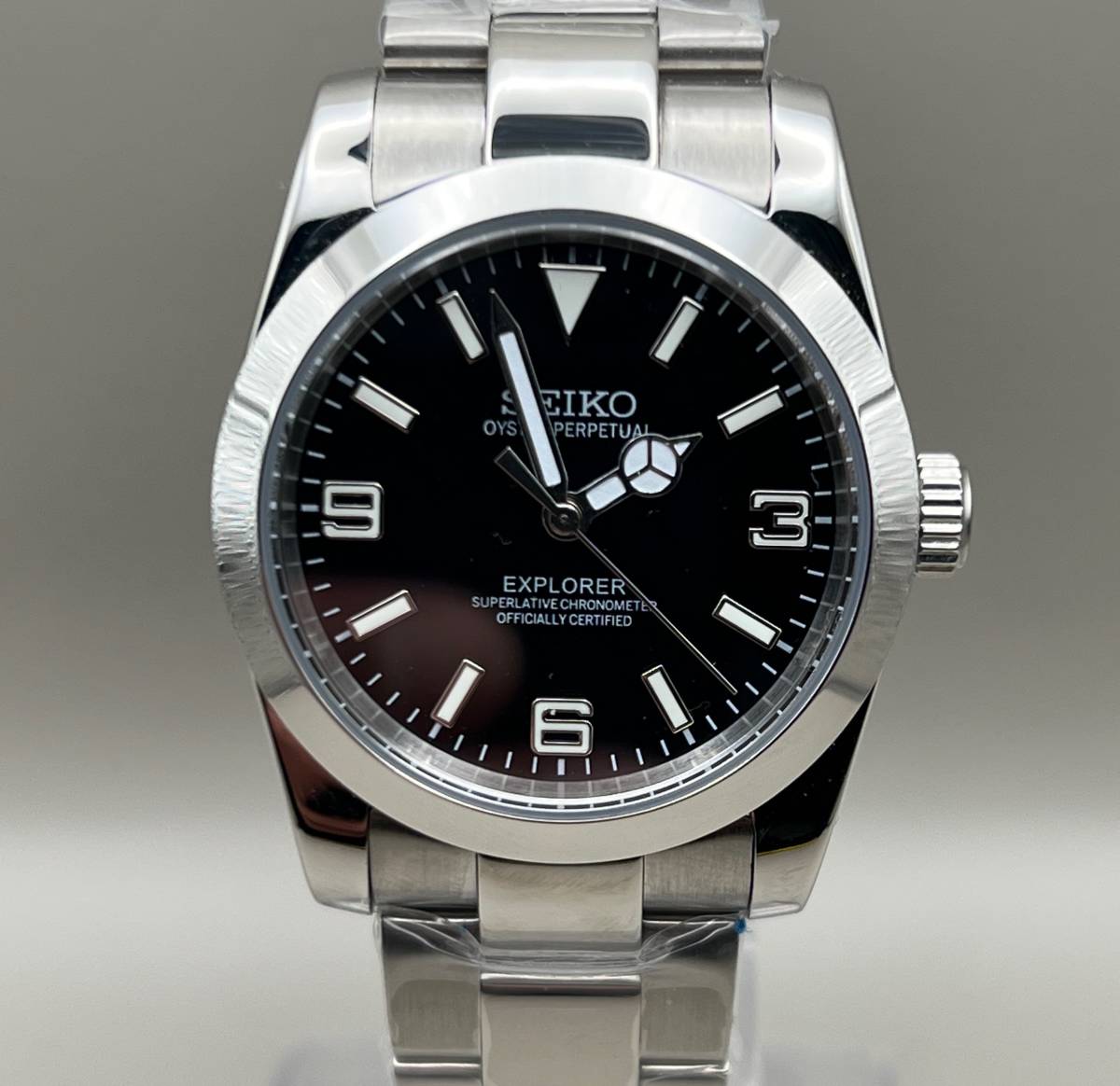 SEIKO MOD NH35 カスタム mod エクスプローラーオマージュ ビンテージ