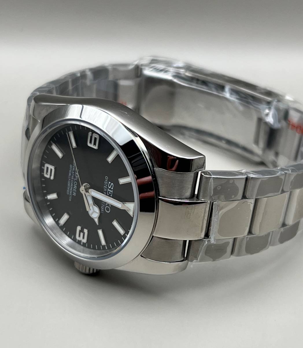 SEIKO MOD NH35 カスタム mod エクスプローラーオマージュ ビンテージ