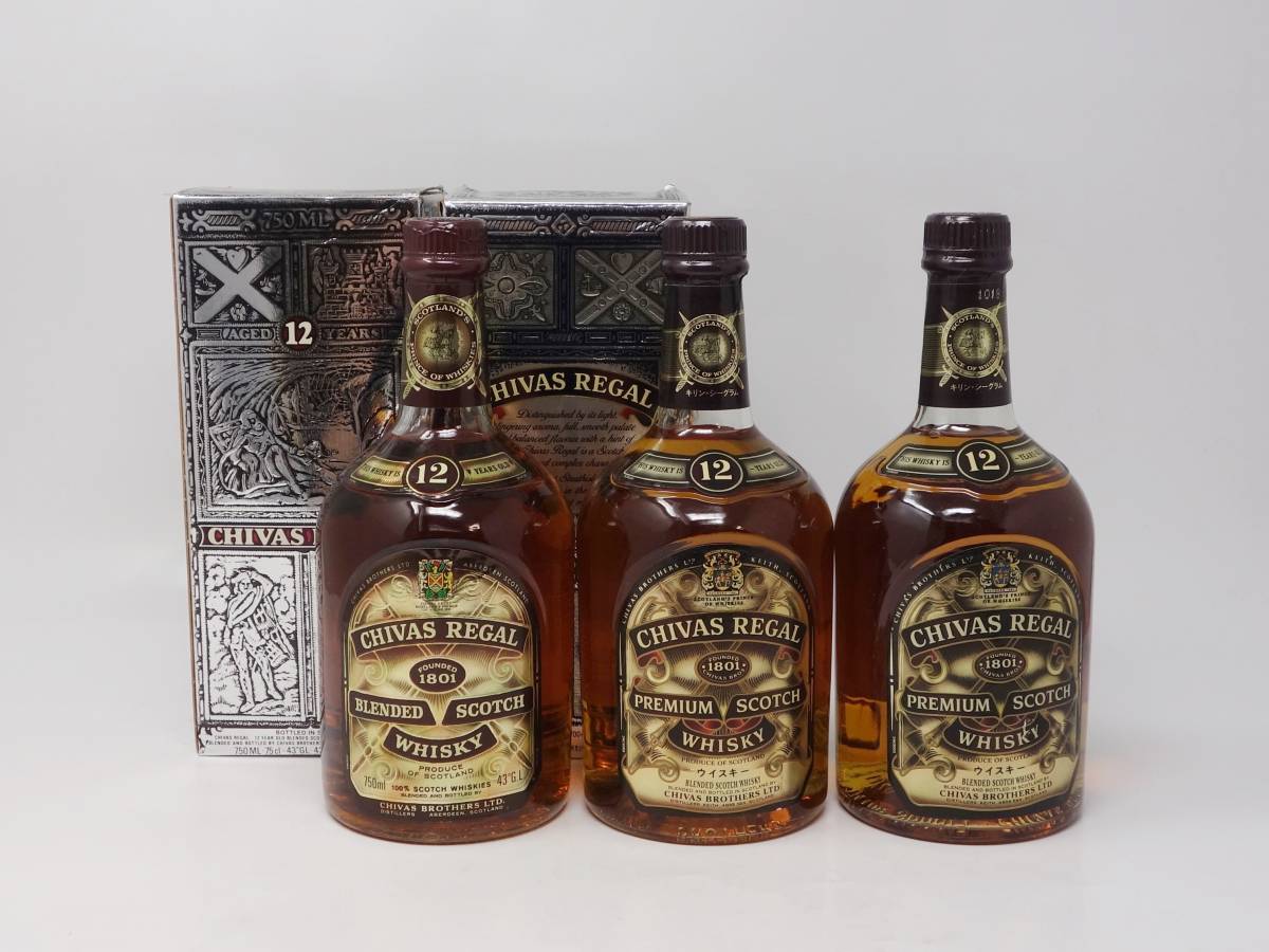 未開栓 シーバスリーガル 12年 スコッチ ウイスキー 43% 希少価値 未開栓 シーバスリーガル 12年 750ml 43％×1本 700ml 40％×