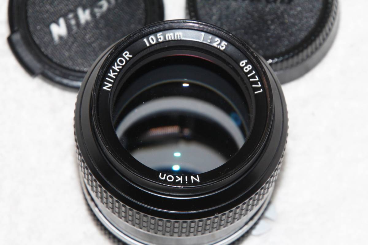ニコン Nikon ニューニッコール New NIKKOR 105mm F2.5 非Ai 良好