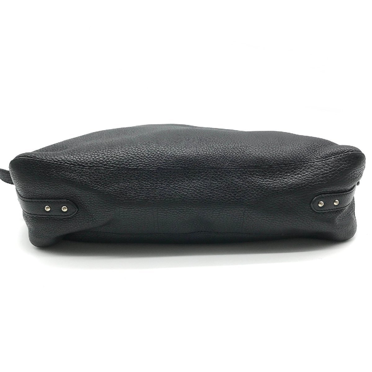 1円 良品 PRADA プラダ ロゴ レザー ワンショルダー ハンド バッグ 