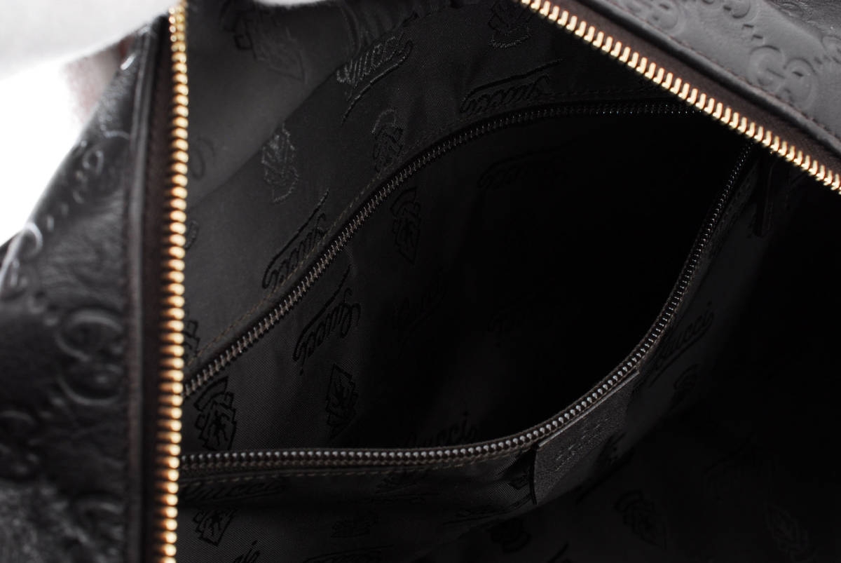 1円〜 GUCCI グッチ シマレザー トート ハンド ワンショルダー バッグ 