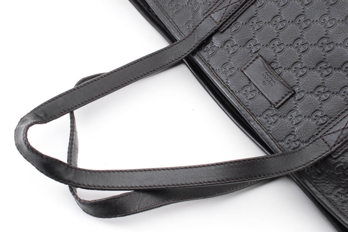 1円〜 GUCCI グッチ シマレザー トート ハンド ワンショルダー バッグ 
