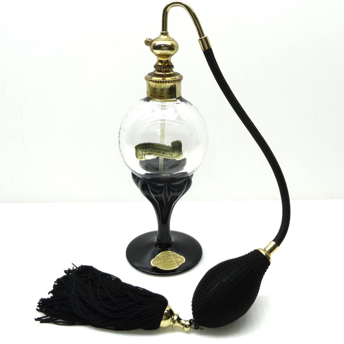 S76 西ドイツ ヴィンテージ Gregor Bavaria アトマイザー 香水瓶 クリスタルガラス アンティーク