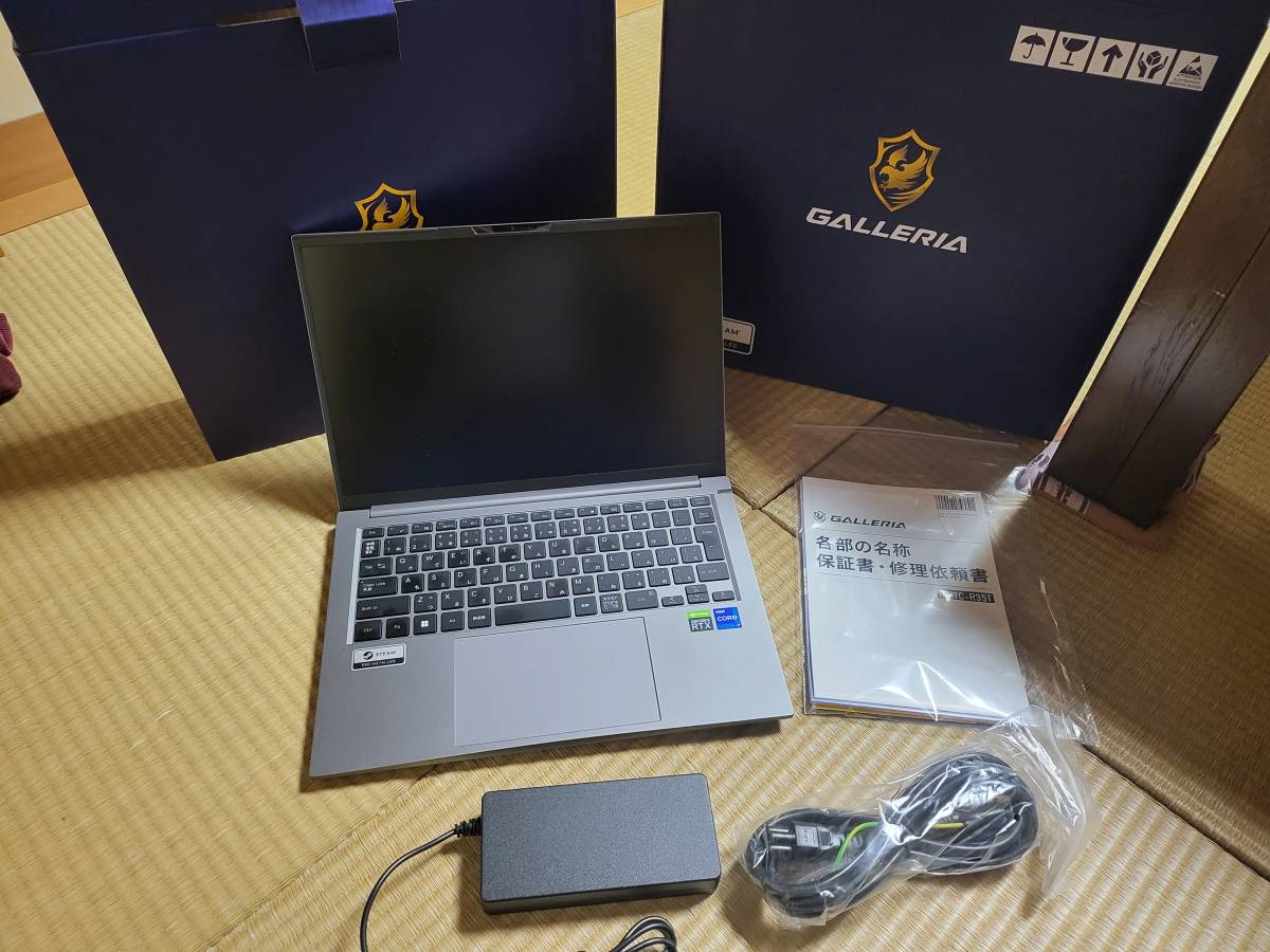 GALLERIA RM7C-R35T 2022年12月購入 Core i7-12700H・512GB Gen4 NVMe 