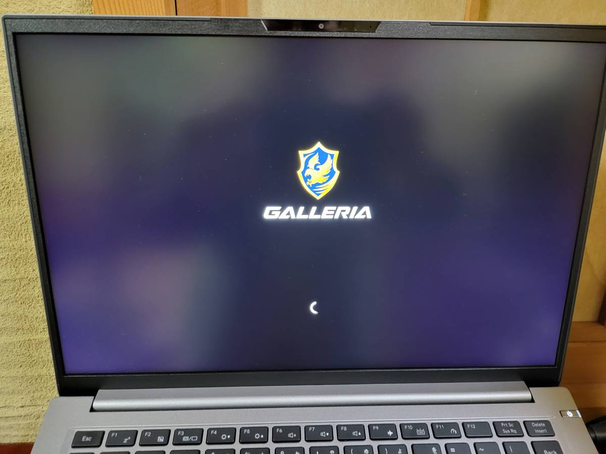 GALLERIA RM7C-R35T 2022年12月購入 Core i7-12700H・512GB Gen4 NVMe 