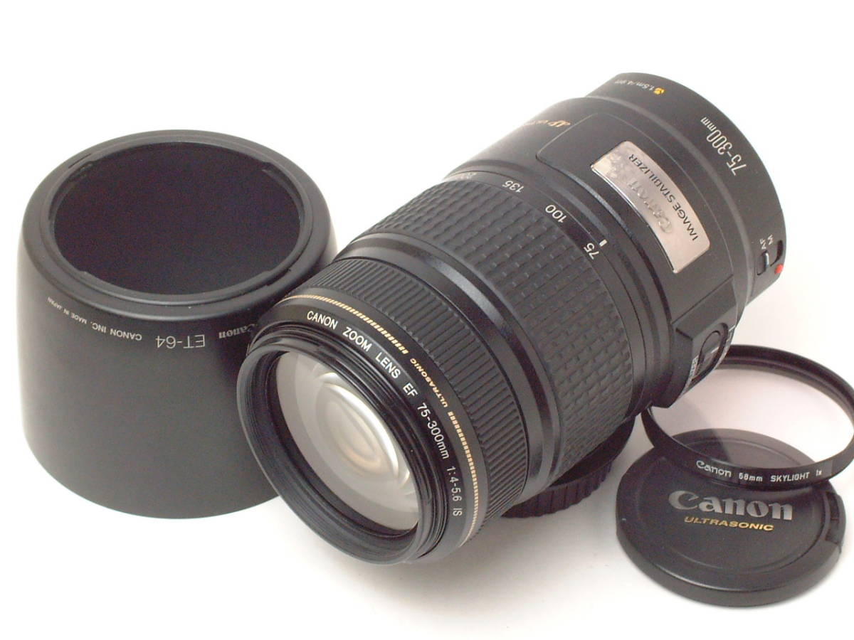 CANON ZOOM EF 75-300mm F4-5.6 IS USM (実用中古/訳アリ) 実写確認済 