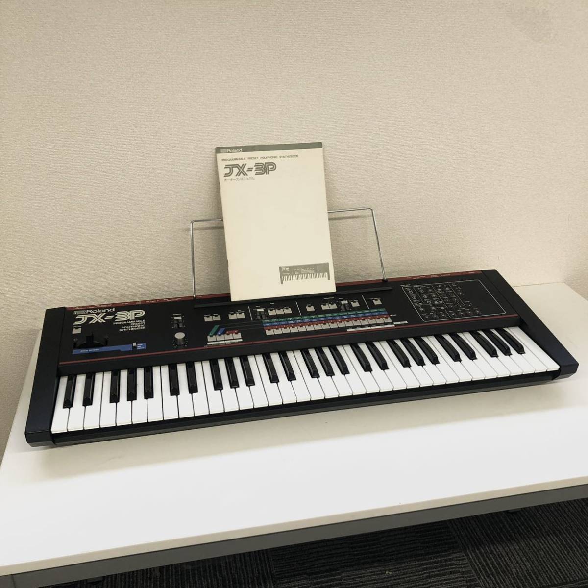 (Gt8 sa) Roland JX-3P シンセサイザー ローランド 現状品 ソフトケース 電子ピアノ シーケンサー アナログ (BST39)