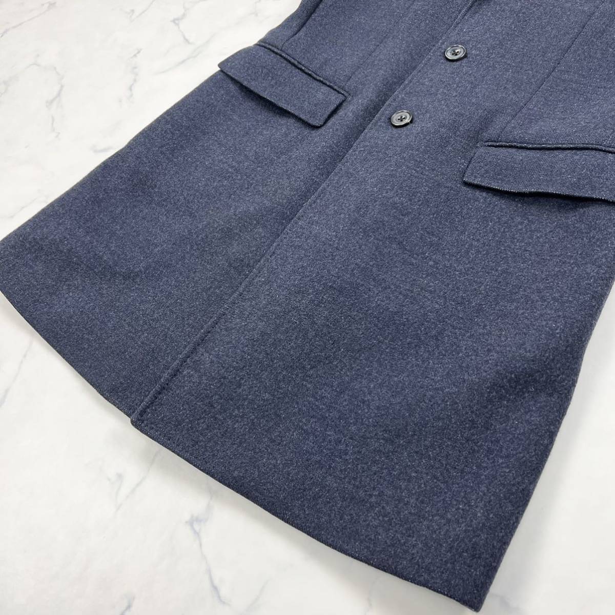 Edifice ロロ・ピアーナ ネイビー ウールコート 46サイズ 【公式通販】