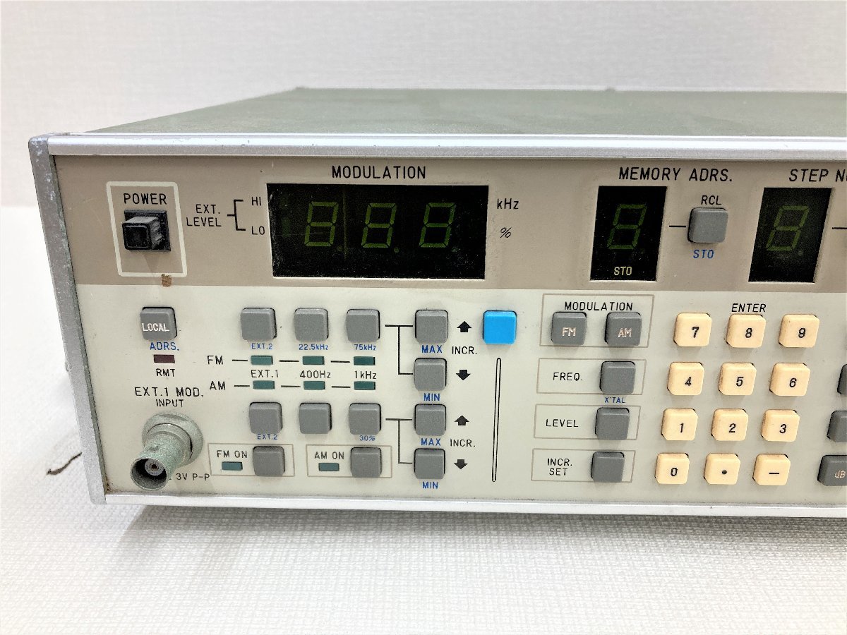 △二宮店△【現状品】1-36 MEGURO 目黒 MSG-2580 FM-AM 標準信号発生器 