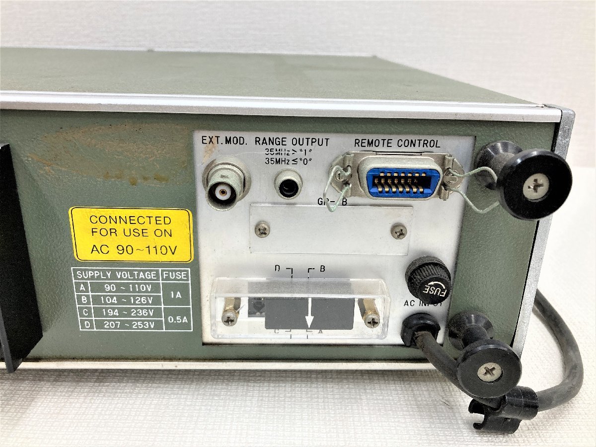 △二宮店△【現状品】1-36 MEGURO 目黒 MSG-2580 FM-AM 標準信号発生器 
