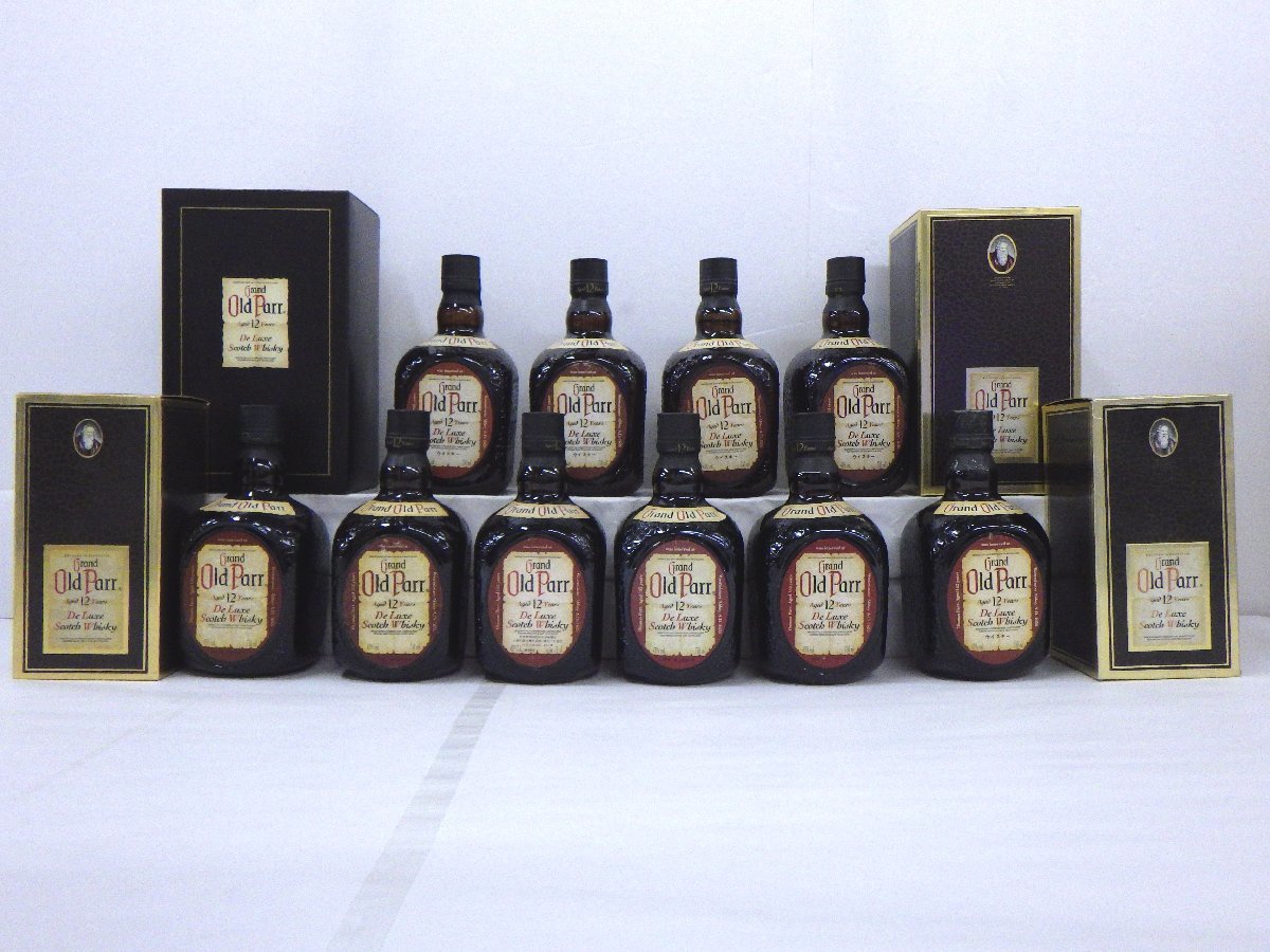1円 スタート 古酒 未開栓 10本セット Old Parr オールドパー 12年
