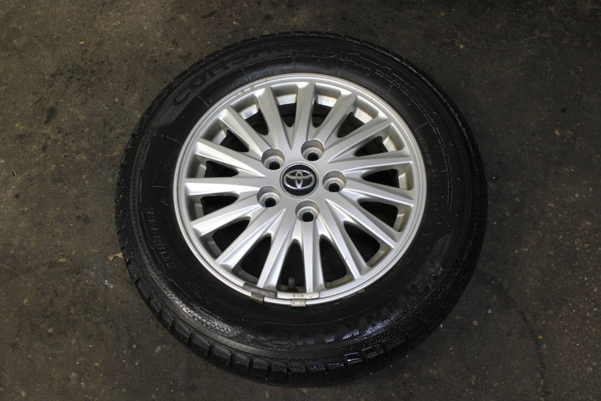 トヨタ80 ノア ヴォクシー純正タイヤ ホイール 195/65R15エスクァイヤ トヨタ 80ヴォクシー 純正ホイール ＆ スタッドレスタイヤセット 195