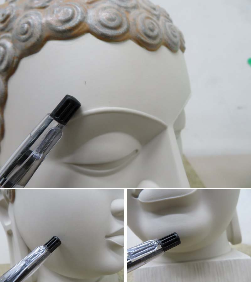 bg33□ LLADRO リヤドロ 仏陀 2 フィギュリン 置物 仏頭 磁器人形