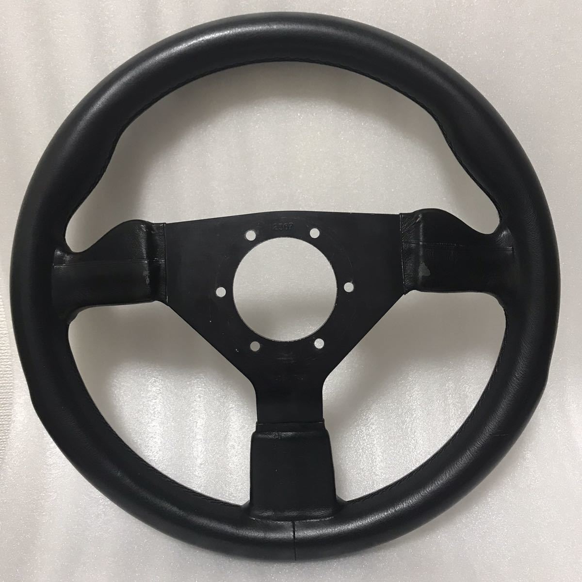 美品 旧車に 当時物 本革ステアリング PERSONAL GRINTA パーソナル