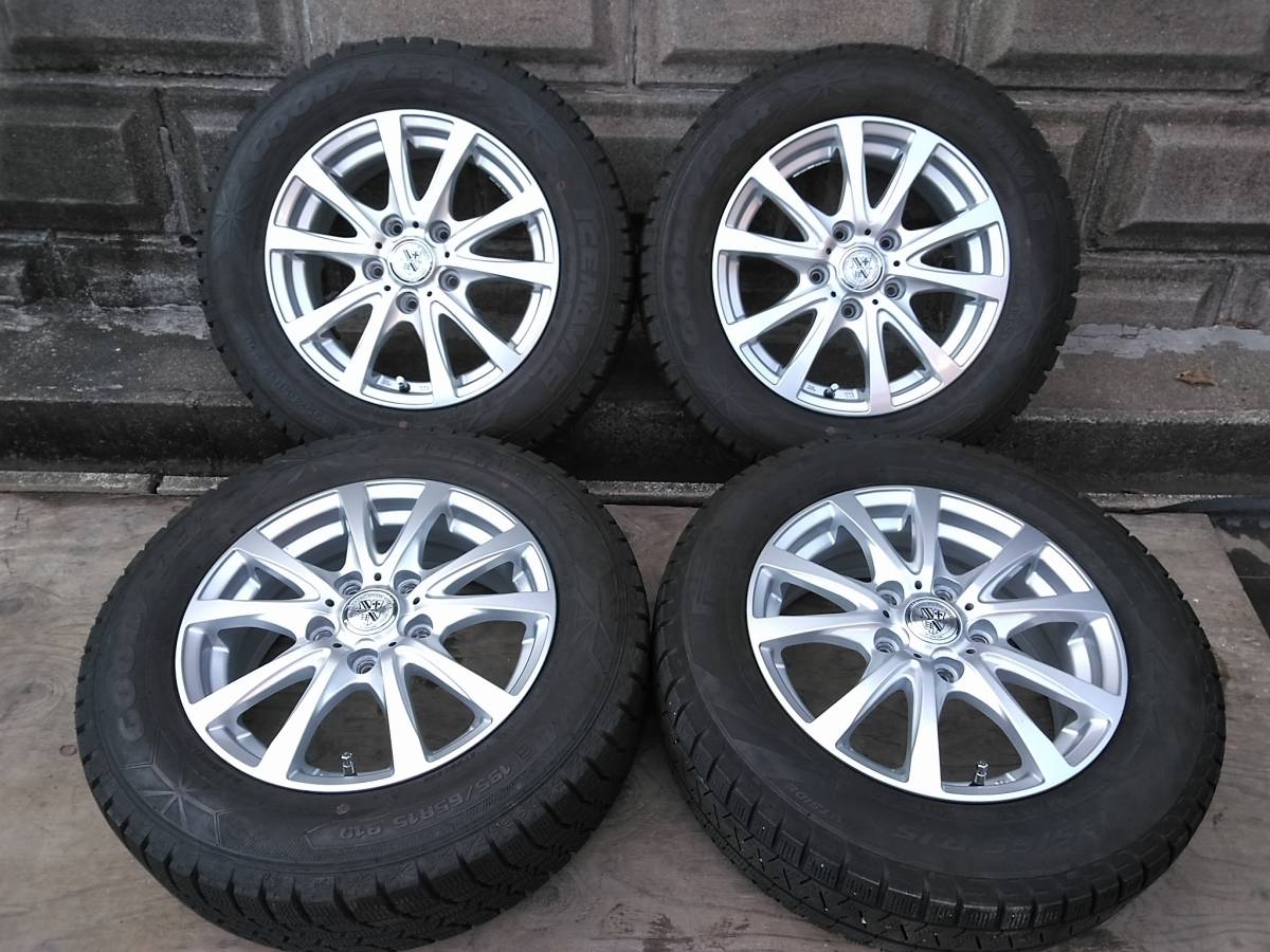50プリウス使用195⁄65R15スタッドレスアルミ4本セット 美品♪BBS RE-