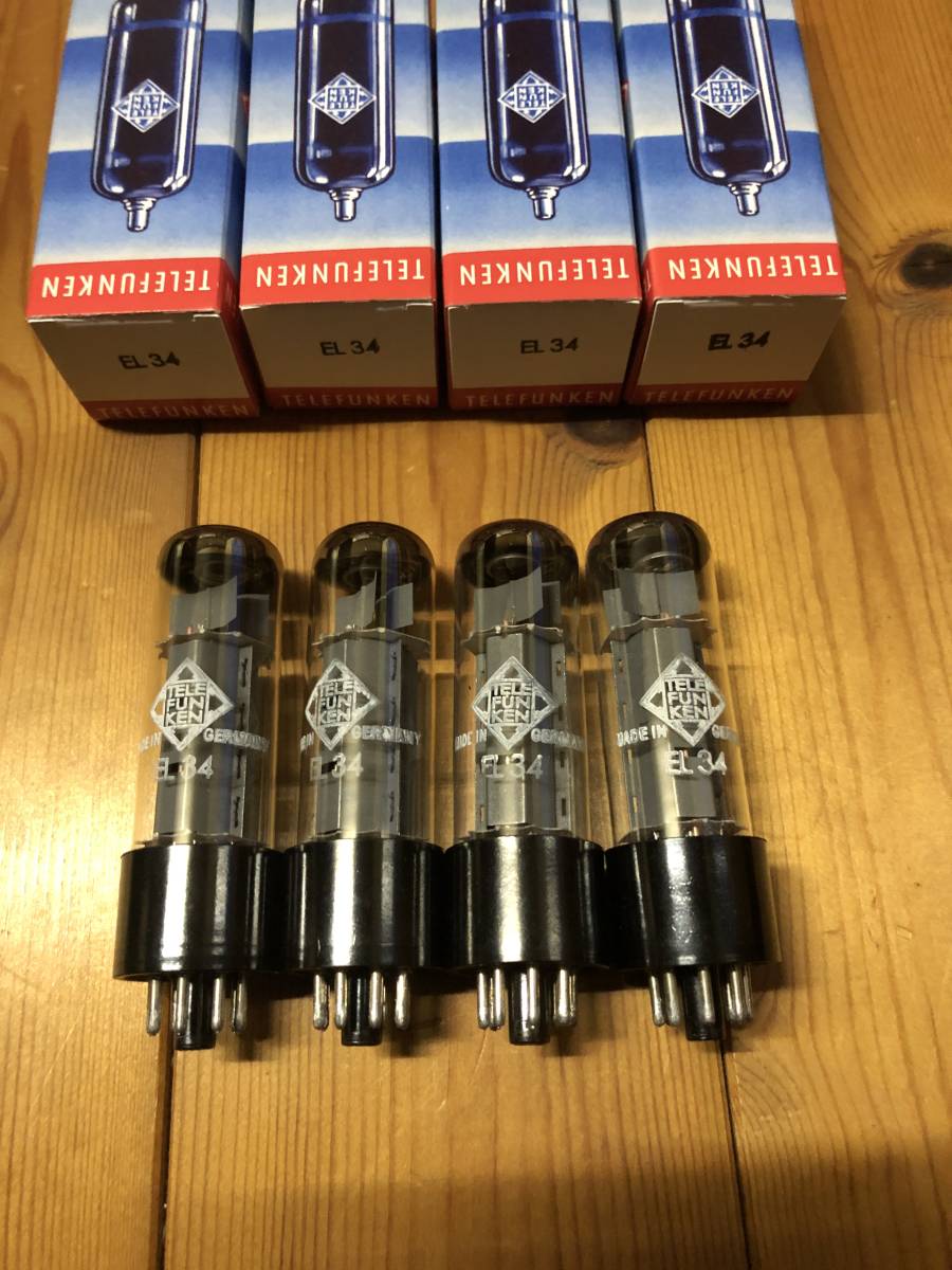 テレフンケン TELEFUNKEN EL34/6CA7 クアッド USED TELEFUNKEN Germany