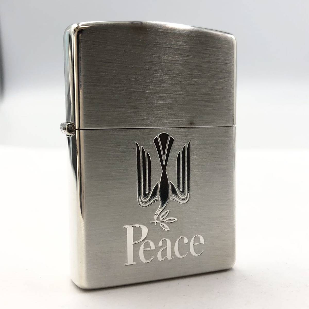 Zippo Peace デザイン ライター 未使用 Zippo Peace ライター 未使用 ZIPPO Peace ブルーチタン 2000年