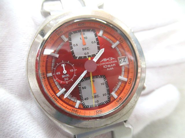 ☆SEIKO ALBA セイコー アルバ AKA アカ 1/10 クロノグラフ V657-6030