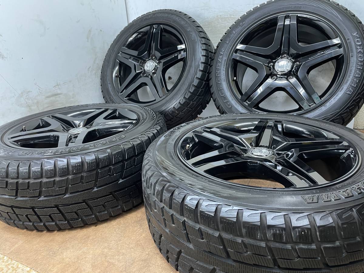 バリ溝！ベンツ AMG Gクラス W463 G65 純正 20インチ 9.5J +50 PCD130 5H ヨコハマ 275/50R20 ゲレンデ G55 G350d G320 G550 4本セット