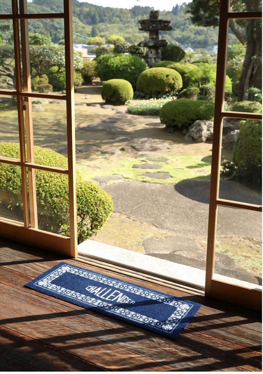 新品 新作 L CHALLENGER チャレンジャ WELCOME MAT ネイビー