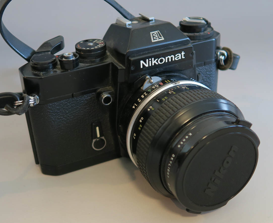 872　■NIKON ニコン Nikomat EL　ブラックボディ/NIKKOR 50mm 1:1.4 レンズ　動作未確認　ジャンク扱い 1円～