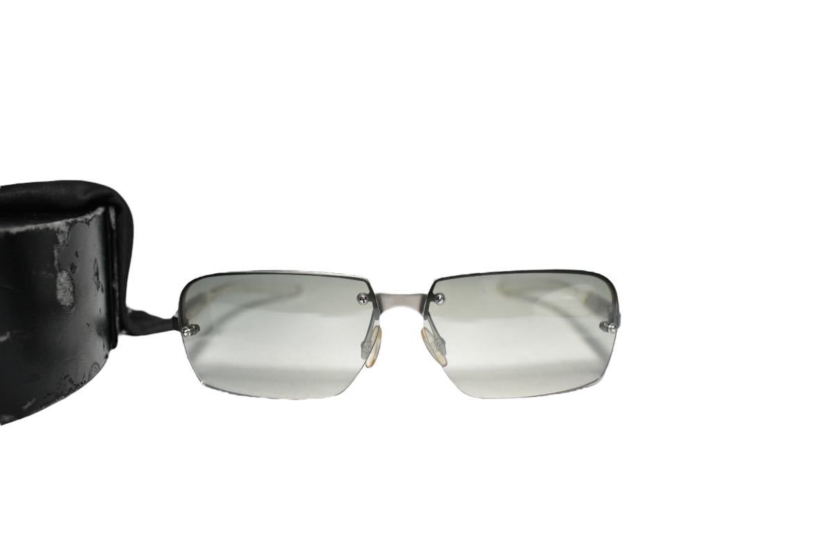 良品 日本製【PRADA/プラダ】SPR71C リムレス デザイン スクエア型  