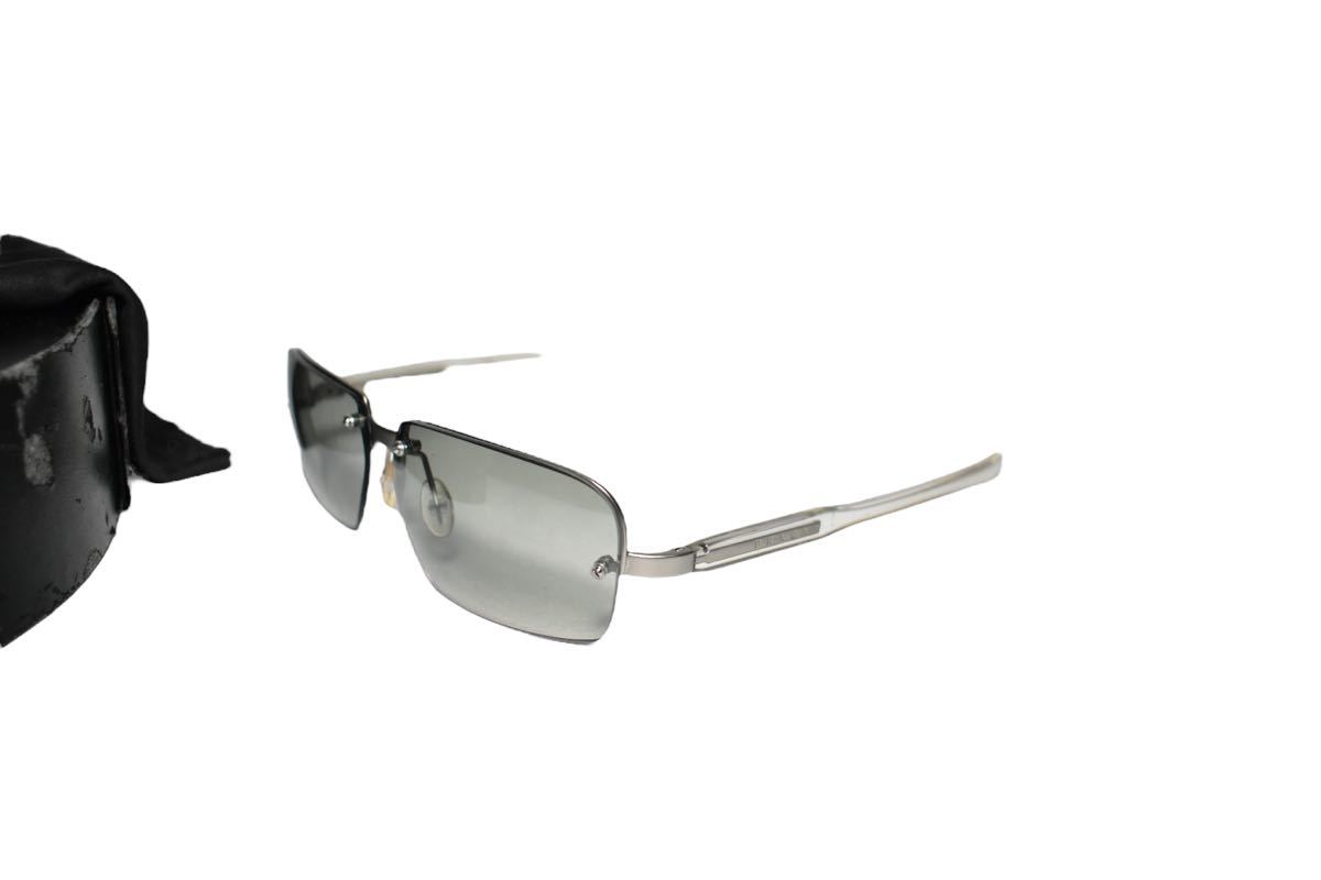 良品 日本製【PRADA/プラダ】SPR71C リムレス デザイン スクエア型  