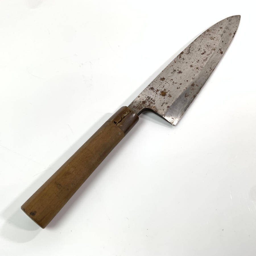 正本 刃渡り約24cm 出刃包丁＊ジャンク品 出刃包丁 正本 刃渡り24cm 22.5cm