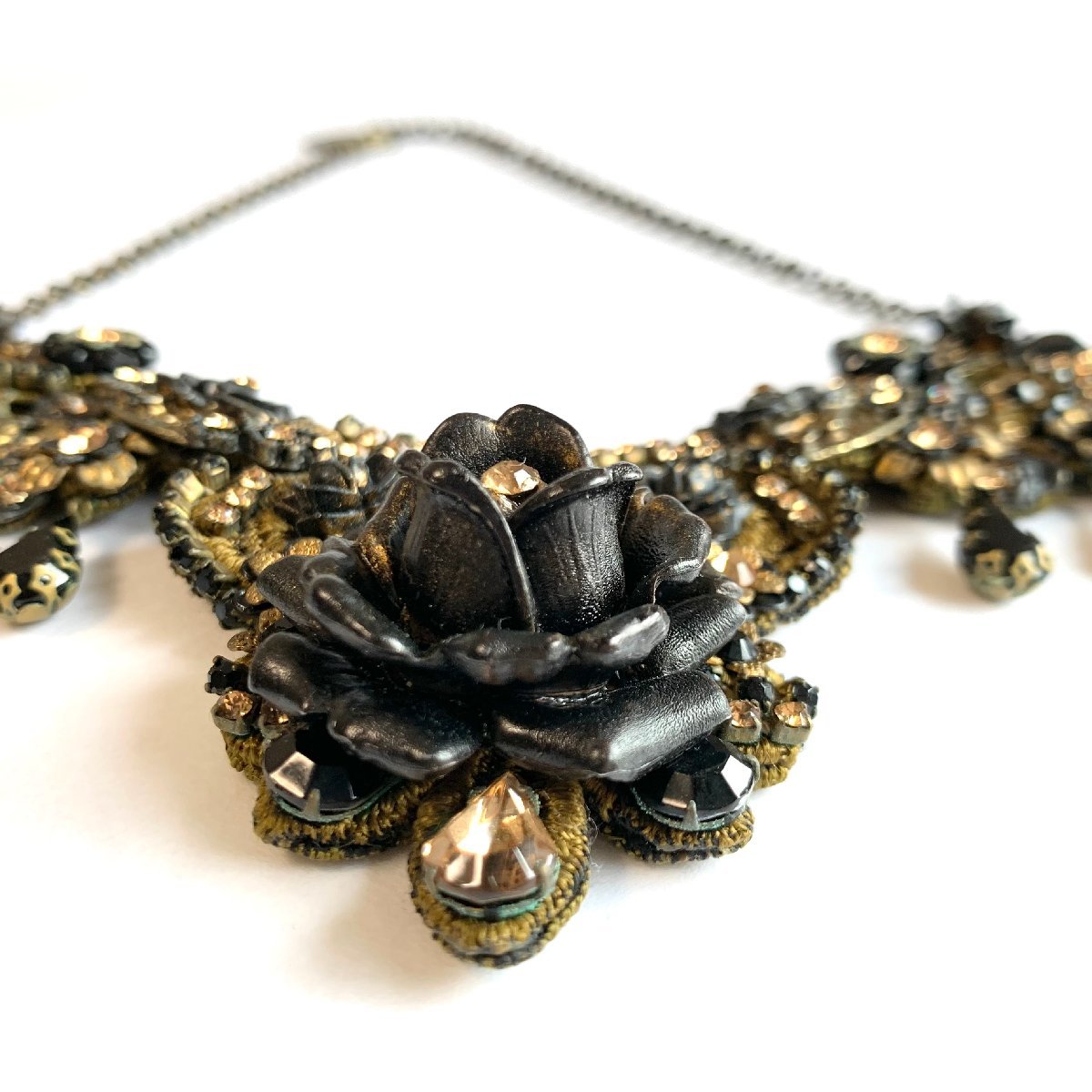 Michal Negrin(ミハエルネグリン) ネックレス美品 - ゴールド×ピンク