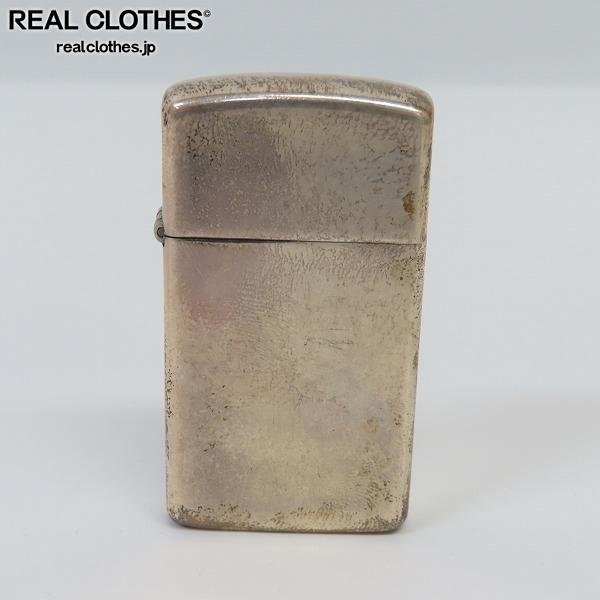 驚きの破格値，送料無料 ZIPPO/ジッポー STERLING SILVER/スターリングシルバー プレーン スリム 2000年製 /000(タウン＆カントリー)｜売買されたオークション情報、yahooの商品情報をアーカイブ公開 - オークファン Zippo