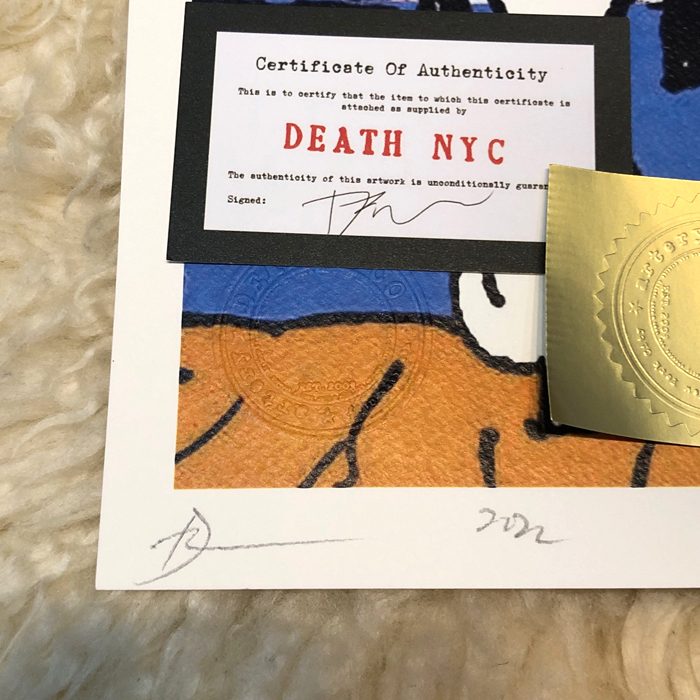 DEATH 世界限定100枚 NYC スヌーピー SNOOPY アートポスター death