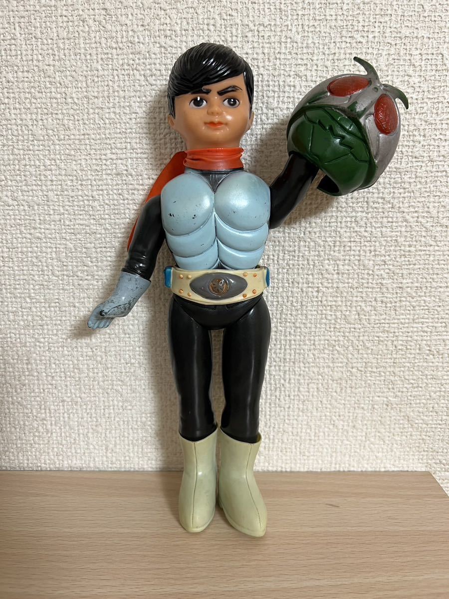 【希少】仮面ライダー 1号ソフビ 旧バンダイ スタンダード 当時物 希少】仮面ライダー 1号ソフビ 旧バンダイ スタンダード 当時物