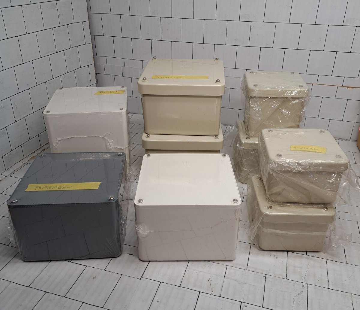 ◇ニチドウ ITO プルボックス 150×150×100（カブセ蓋）150×150×150(平蓋)etc...　6種類９セット