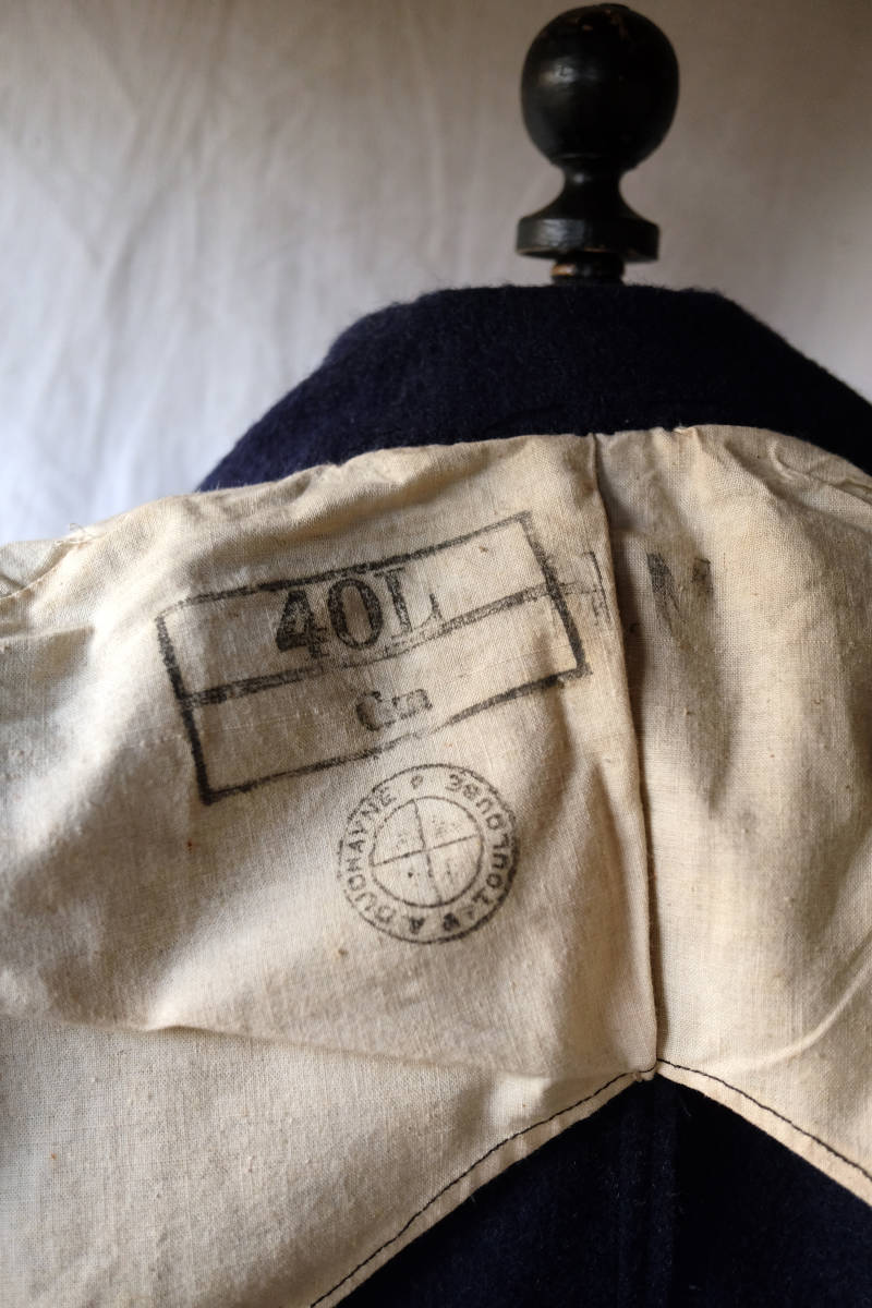 値下げ　美品　1940s フランス軍　ssa ホスピタル　ウールジャケット 1940's フランス軍 ヴィンテージ ホスピタルウールジャケット デッド