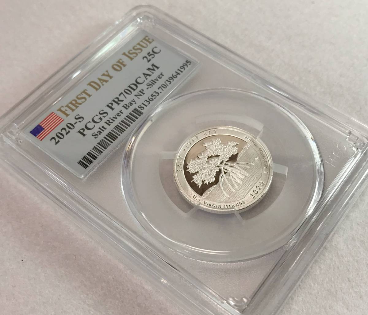 2020年発行アメリカのソルトリバーベイ国立歴史公園記念25セント硬貨Pマーク 2020年発行アメリカのソルトリバーベイ国立歴史公園記念25セント硬貨P