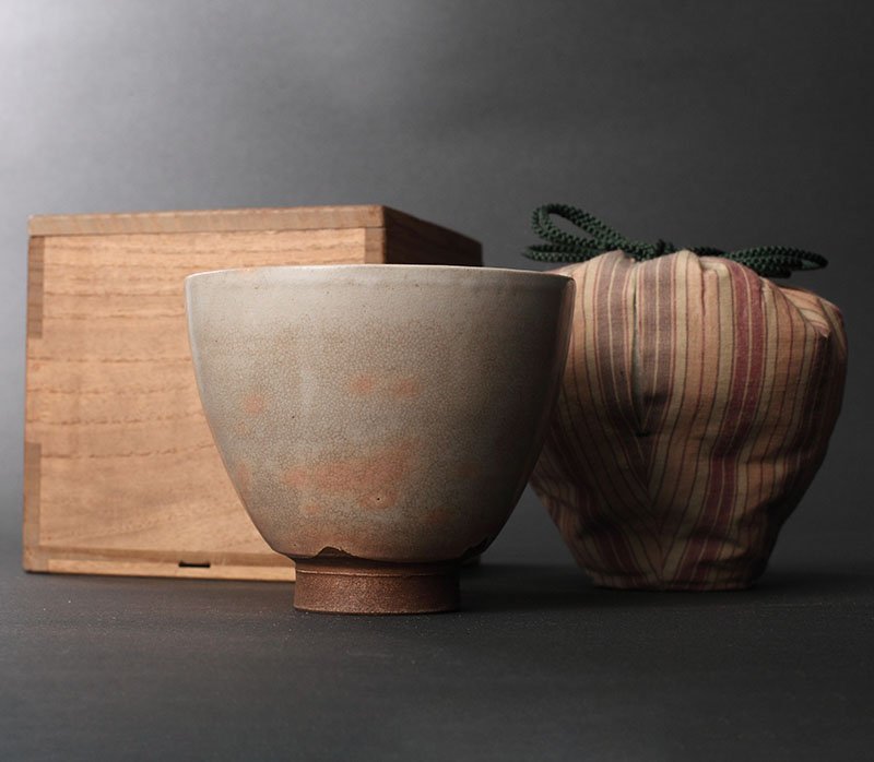 委託HK◇時代 御本茶碗（茶道具 陶磁器 陶芸 高麗茶碗 白 古物 中国）