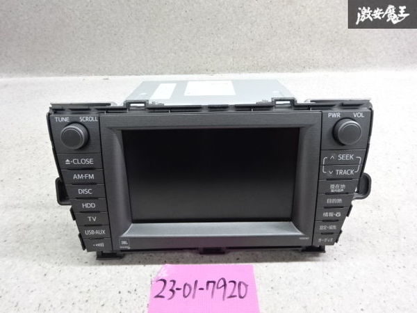 トヨタ純正 ZVW30 プリウス 後期 ナビ カーナビ ナビモニター 86100
