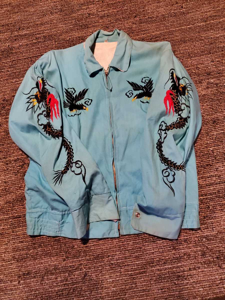 スカジャン 50s 鷹 スカジャン ビンテージ スカジャン ヴィンテージ