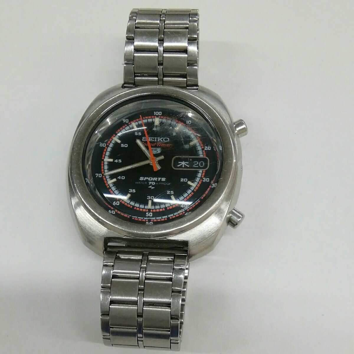 人気SALE，限定SALE ユ6914S SEIKO 5 Speed-Timer セイコー SPORTS WATER70ｍ PROOF 腕時計 7017-8000(セイコー)｜売買されたオークション情報、yahooの商品情報をアーカイブ公開 - オークファン その他