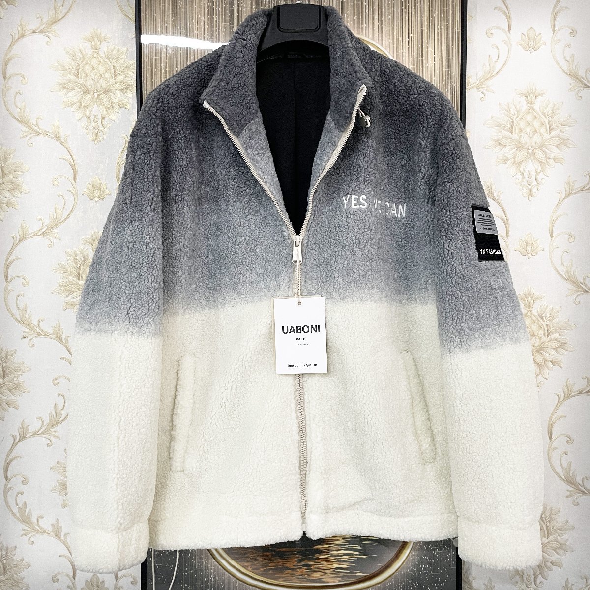 新作登場，高品質 最上級EU製＆定価8万 UABONI Paris ジャケット ユアボニ パリ発 豪華ミンク/カシミヤ混 保温 肉厚 高級刺繍 グラデーション フリース L(Lサイズ)｜売買されたオークション情報、yahooの商品情報を ジャンパー、ブルゾン一般