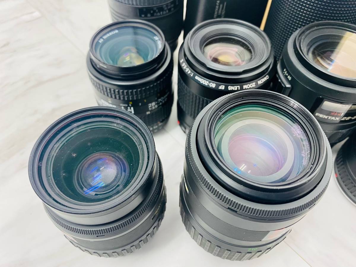 G1/28③ 1円～ カメラ レンズおまとめ 10点 Canon Nikon SIGMA PENTAX