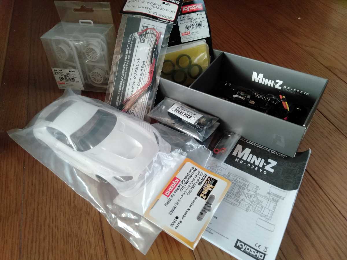 ミニッツ MR−03EVO　シャシ−セット　8500Kv　AMGボディ他