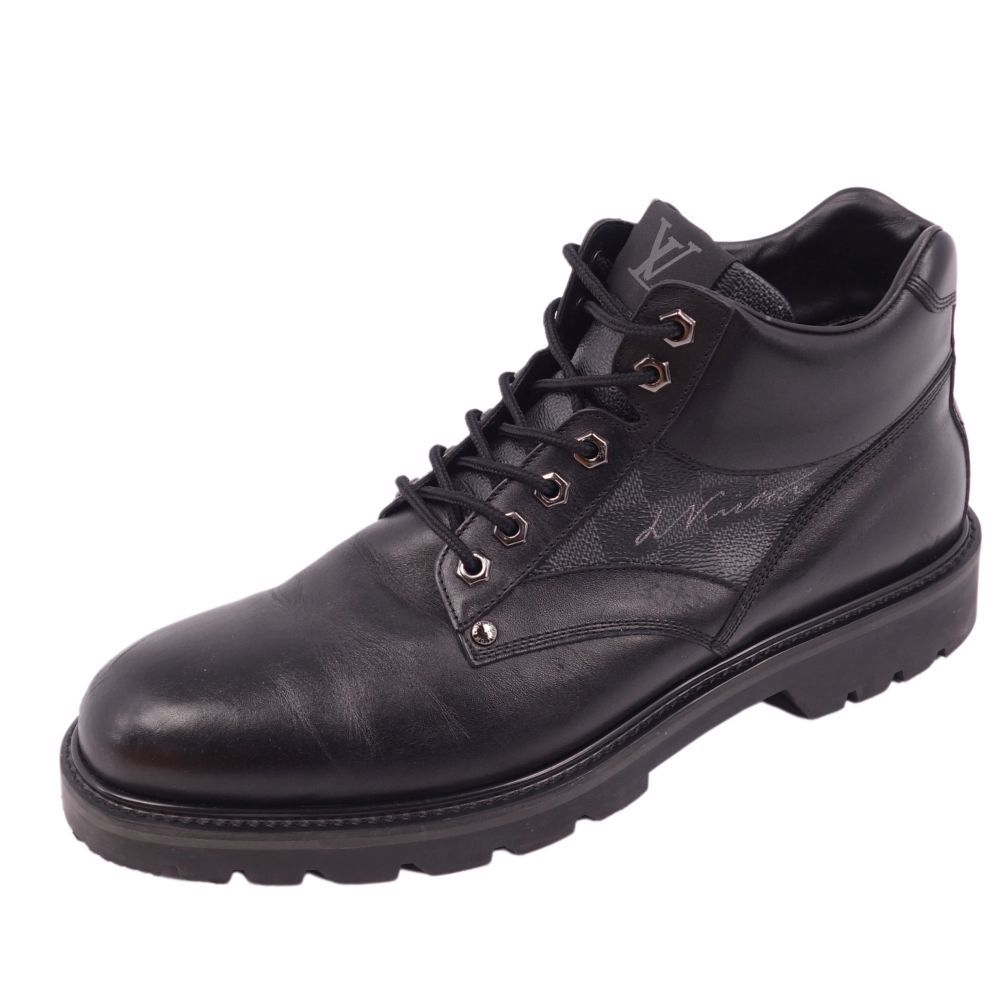 ルイヴィトン LOUIS VUITTON ブーツ スニーカー オーベルカンフ・ライン ダミエグラフィット シューズ 靴 メンズ 10 黒 cg01db-rm05e22991