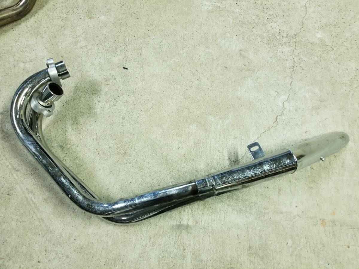 GS400 ハスカット マフラー 集合管 プリティーレーシング 吸い込み 
