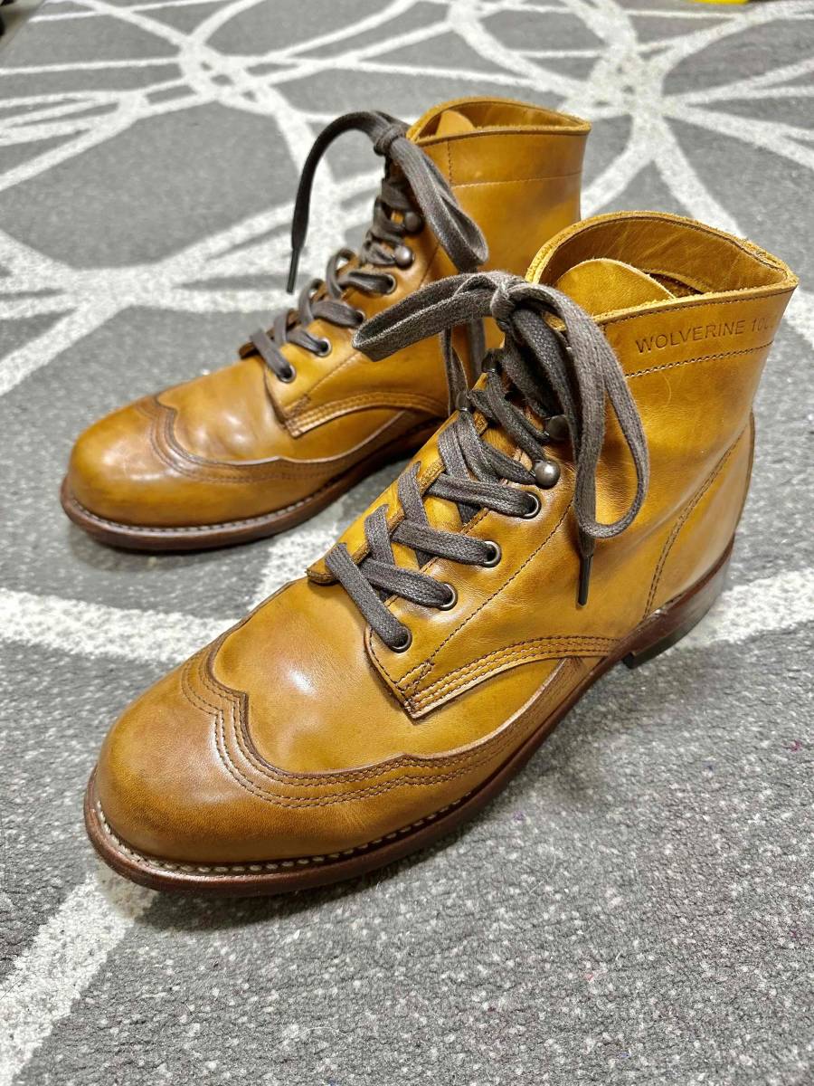 【状態良】WOLVERINE 1000MILE BOOTS■タンカラー■クロムエクセル■7（25センチ）